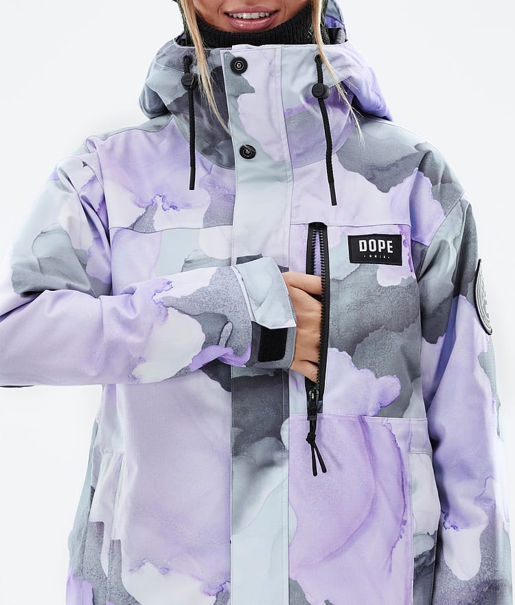 Dope Blizzard W Full Zip Snowboard Jacket Women Faded Green Renewed