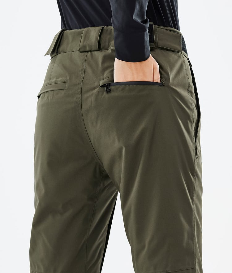 Dope Con W 22 Snowboard Pants Women Olive Green Renewed
