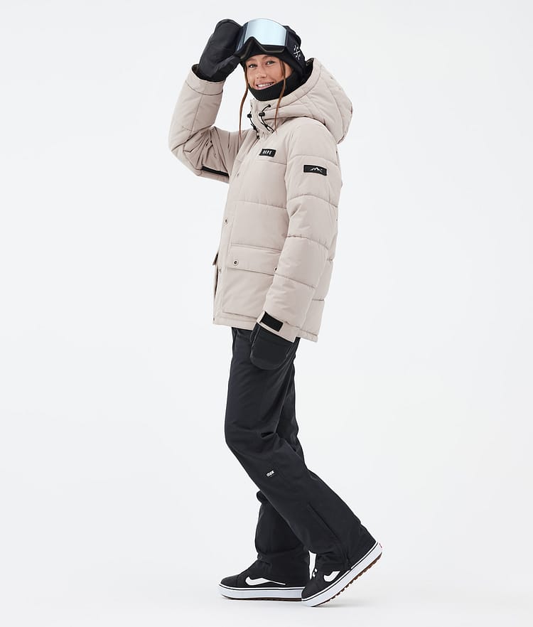 Dope Puffer W Full Zip Snowboard Jacket Women Light Blue Renewed