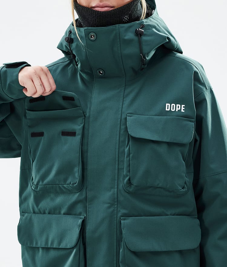 Dope Zenith W Snowboard Jacket Women Bottle Green Renewed