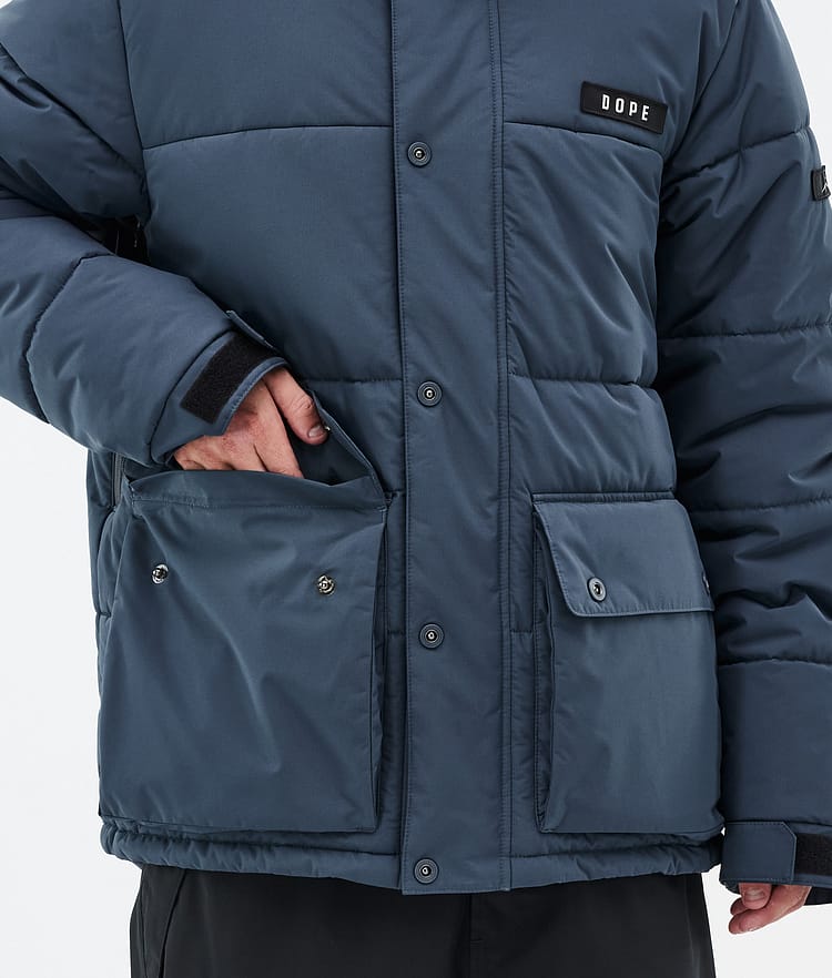 Dope Puffer Full Zip Snowboard Jacket Men Sand