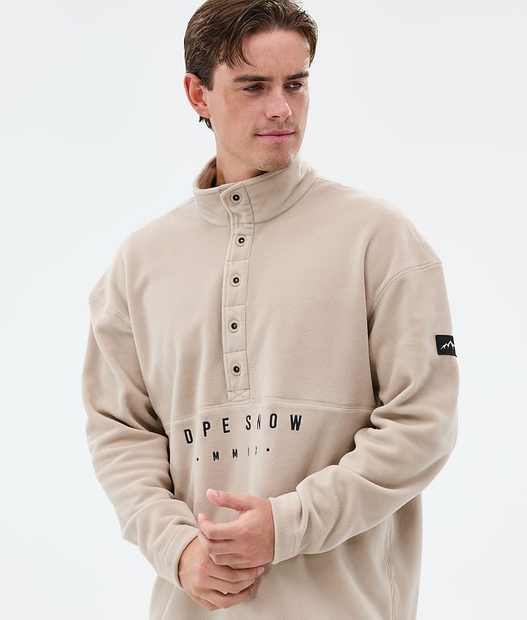 Dope Comfy Fleece Sweater Men Sand/Black