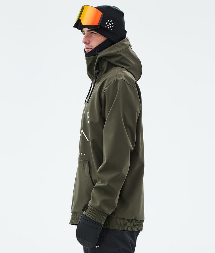 Dope Yeti Snowboard Jacket Men Ice Black Renewed