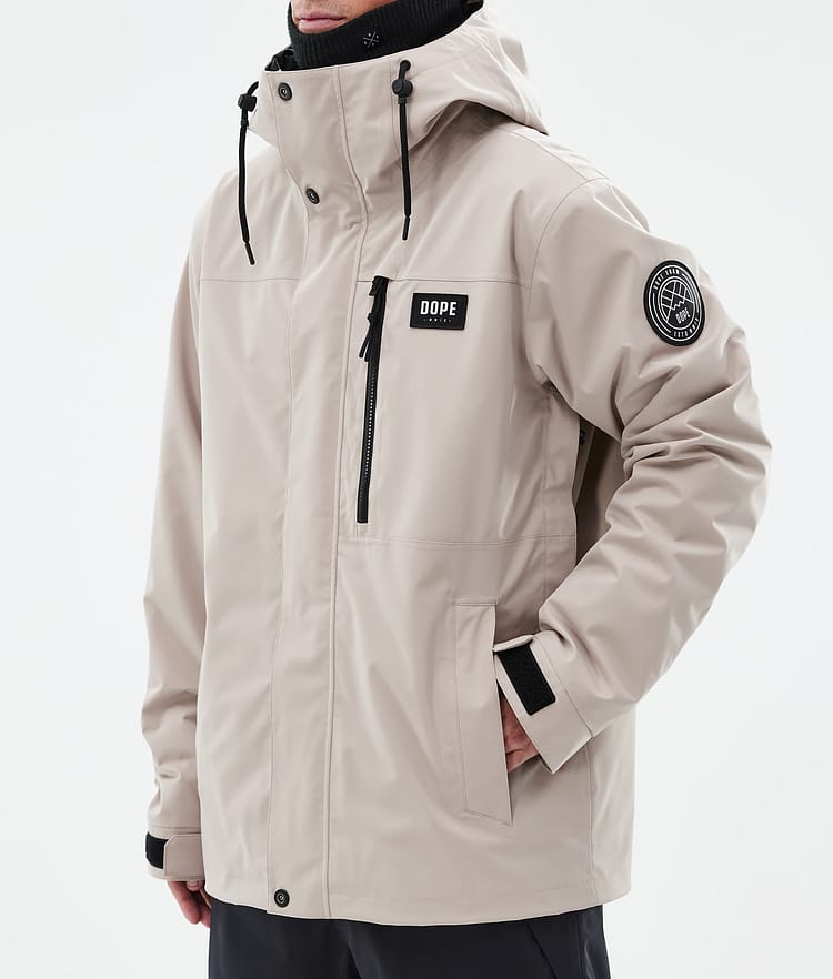 Dope Blizzard Full Zip Snowboard Jacket Men Olive Green Renewed