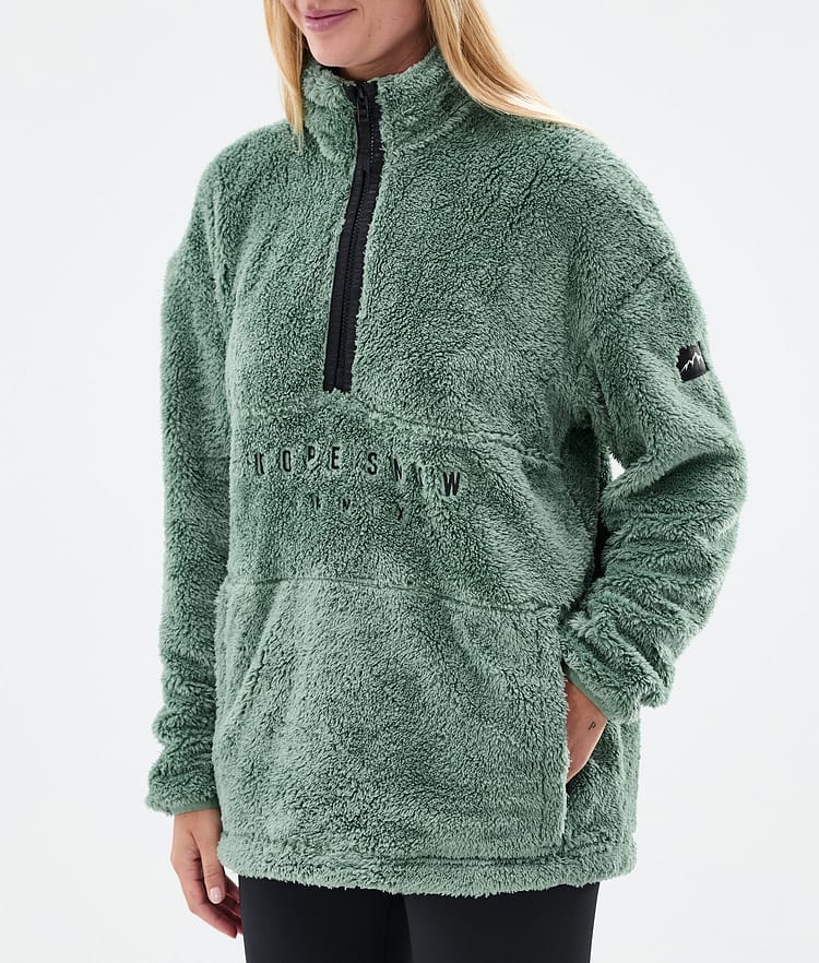 Dope Pile W Fleece Sweater Women Faded Green