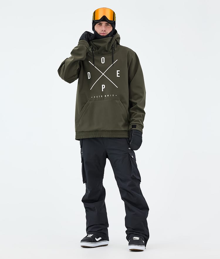 Dope Yeti Snowboard Jacket Men 2X-Up Metal Blue Renewed