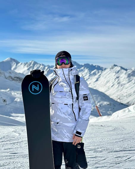 Dope Akin Snowboard Jacket Men Metal Blue Renewed