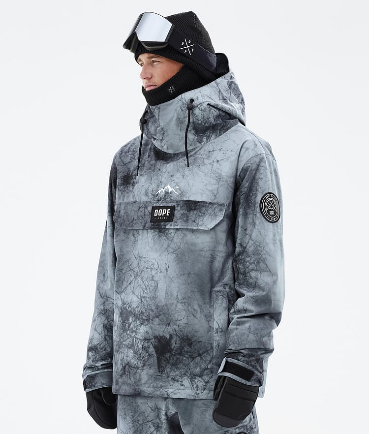 Dope Blizzard Snowboard Jacket Men Whitish Renewed