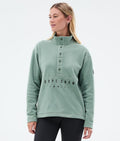 Dope Comfy W Fleece Sweater Women Faded Green Renewed