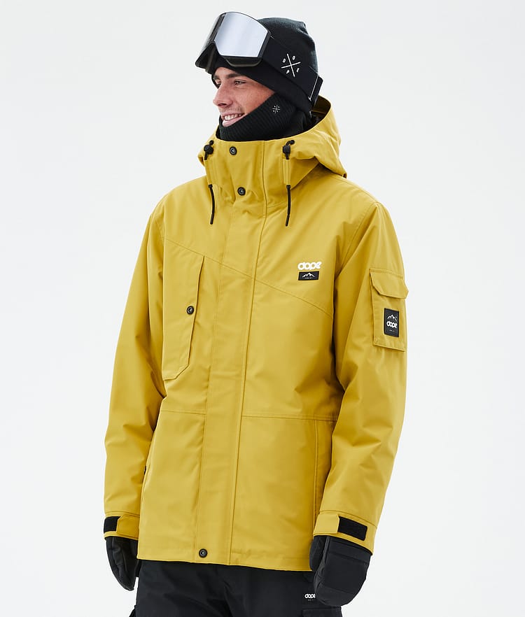 Dope Adept Snowboard Jacket Men Whitish Renewed