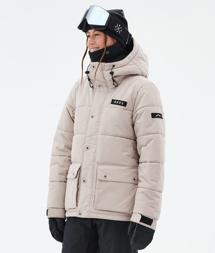 Dope Puffer W Full Zip Snowboard Jacket Women Light Blue Renewed