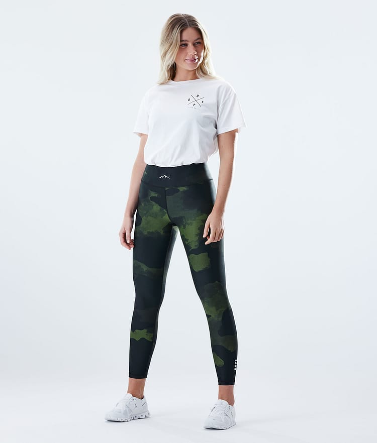 Dope Lofty Leggings Women Green Camo
