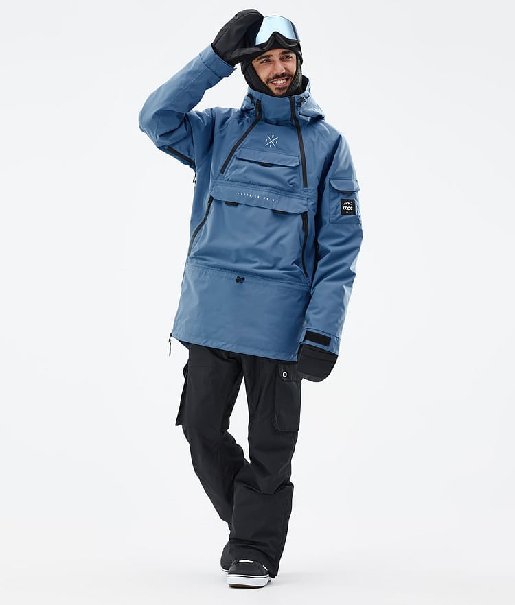 Dope Akin Snowboard Jacket Men Metal Blue