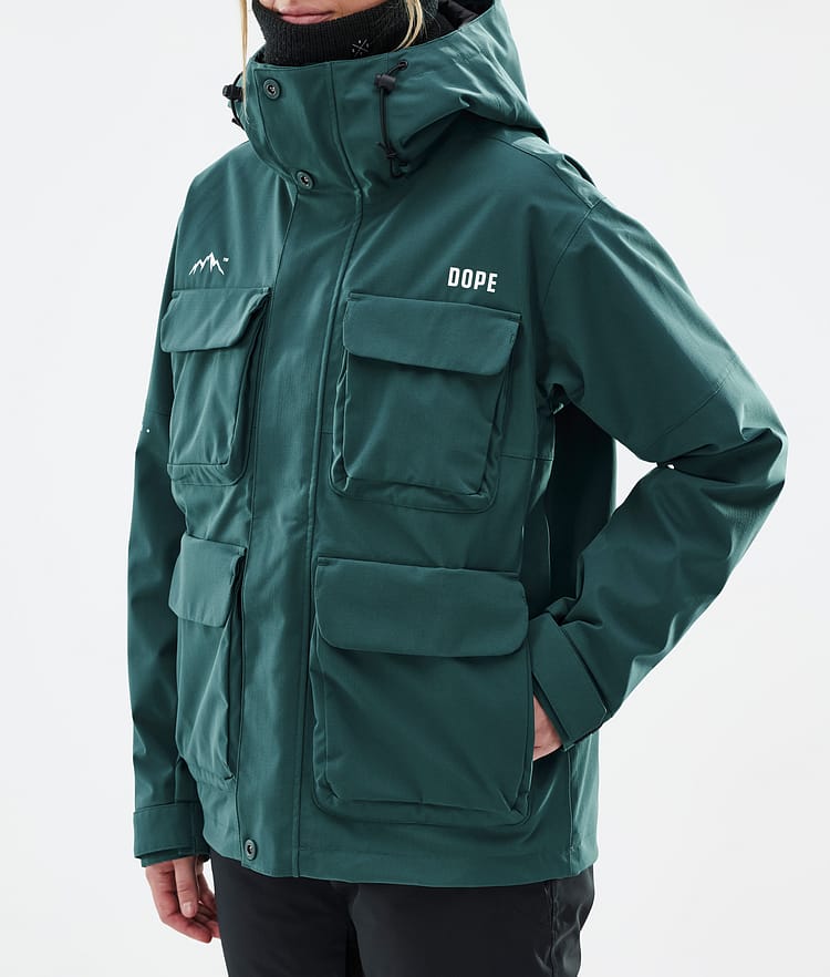 Dope Zenith W Snowboard Jacket Women Bottle Green Renewed