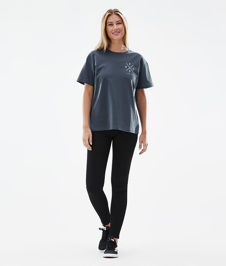 Dope Standard W 22 T-shirt Women 2X-Up Metal Blue