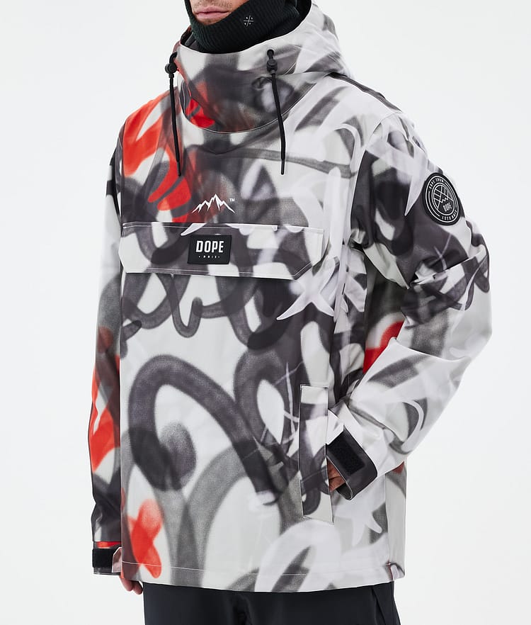 Dope Blizzard Ski Jacket Men Shards Burgundy Blue