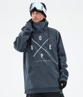 Dope Yeti Snowboard Jacket Men 2X-Up Metal Blue Renewed