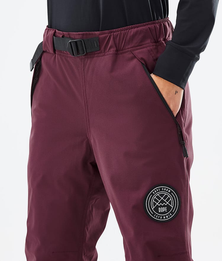 Dope Blizzard W 22 Snowboard Pants Women Burgundy