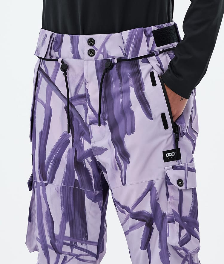 Dope Iconic W Snowboard Pants Women Scribble Purple