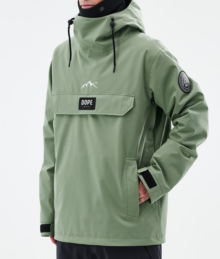 Dope Blizzard Snowboard Jacket Men Whitish Renewed