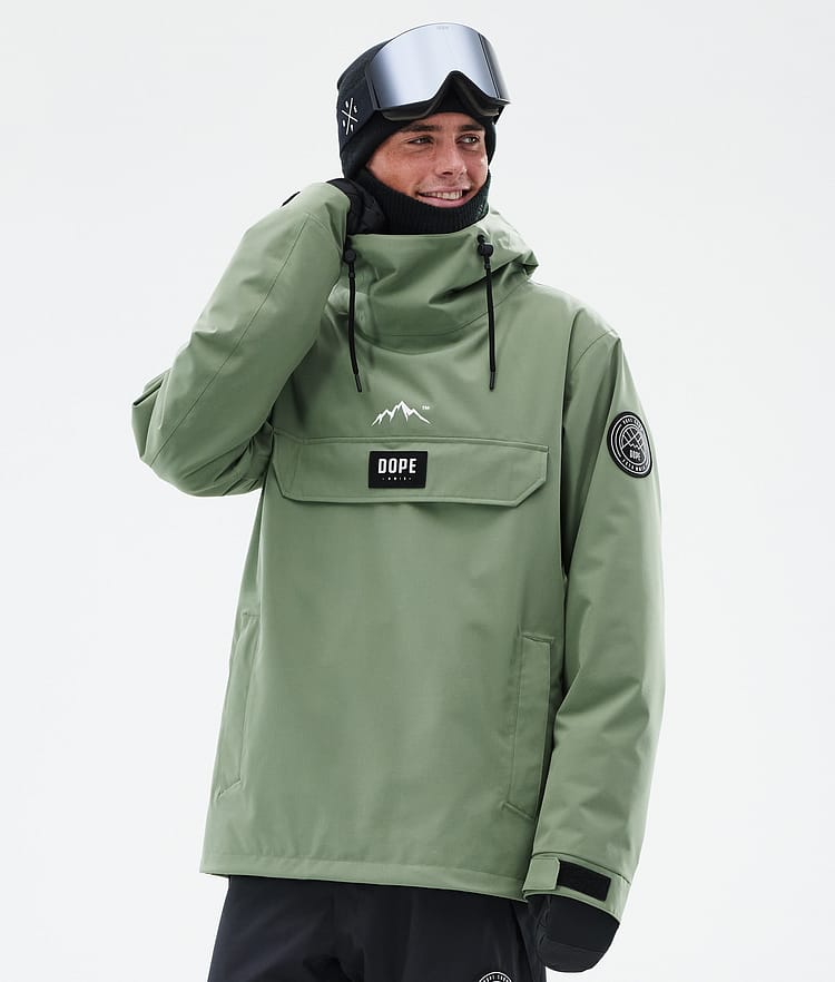 Dope Blizzard Snowboard Jacket Men Whitish Renewed