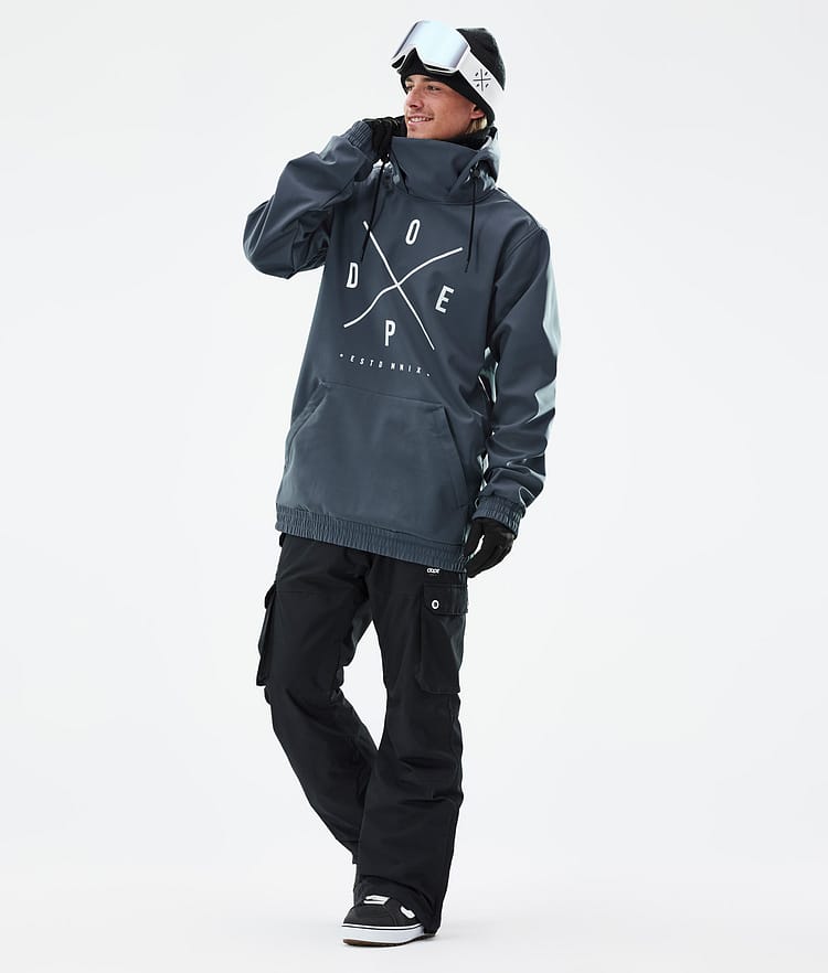 Dope Yeti Snowboard Jacket Men 2X-Up Metal Blue Renewed