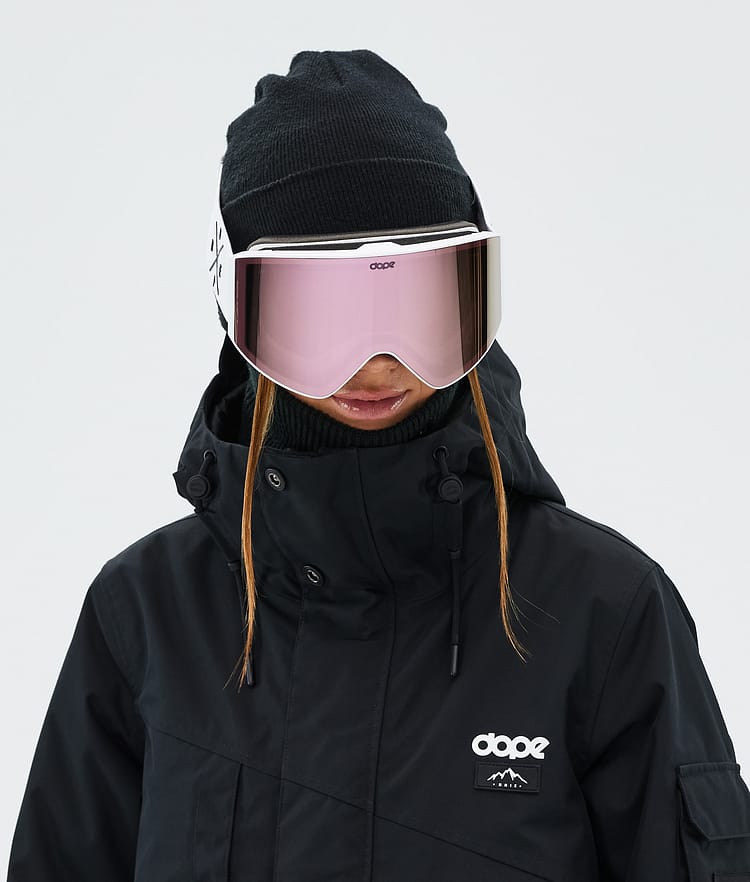Dope Sight Ski Goggles Black/Pink Mirror