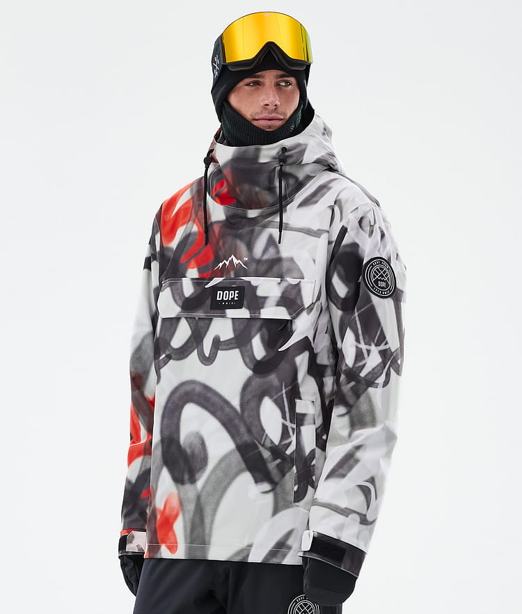 Dope Blizzard Ski Jacket Men Shards Burgundy Blue