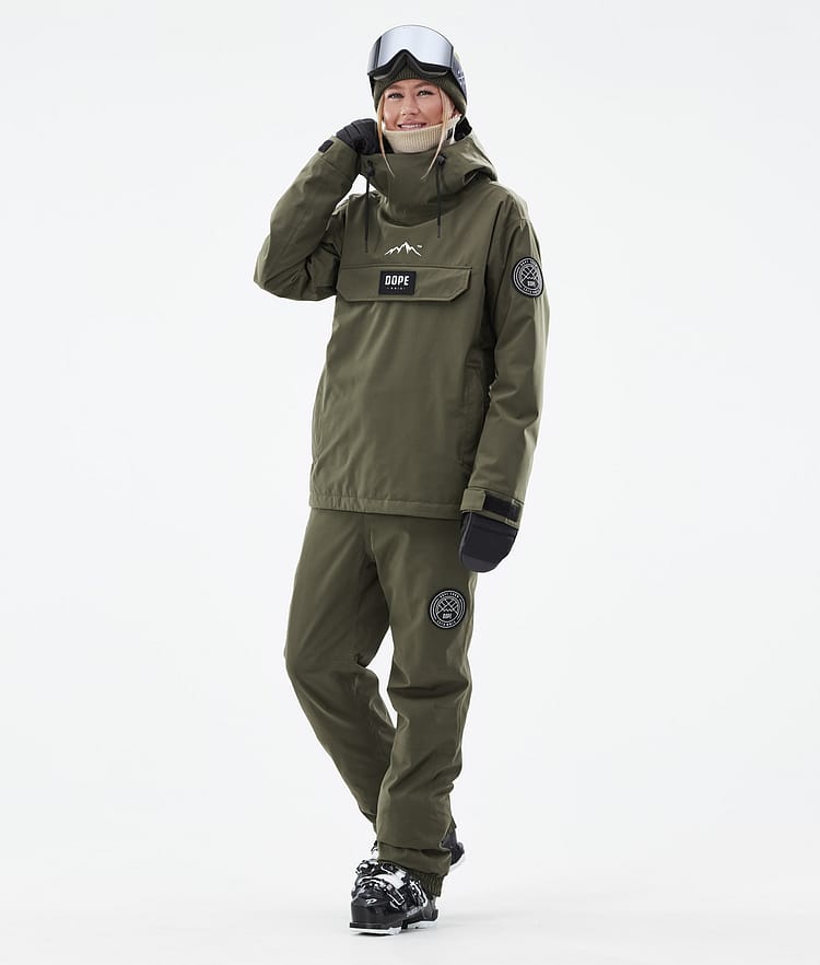 Dope Blizzard W Ski Pants Women Faded Green