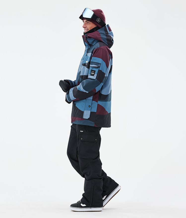 Dope Adept Snowboard Jacket Men Metal Blue Camo