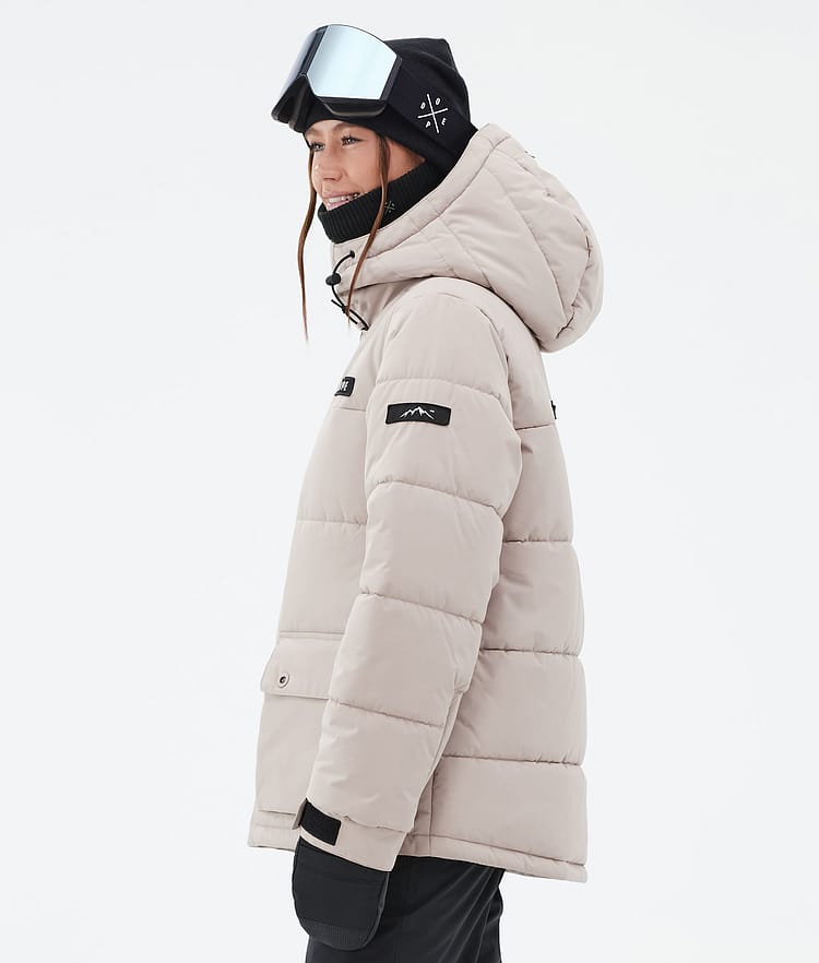 Dope Puffer W Full Zip Snowboard Jacket Women Light Blue Renewed