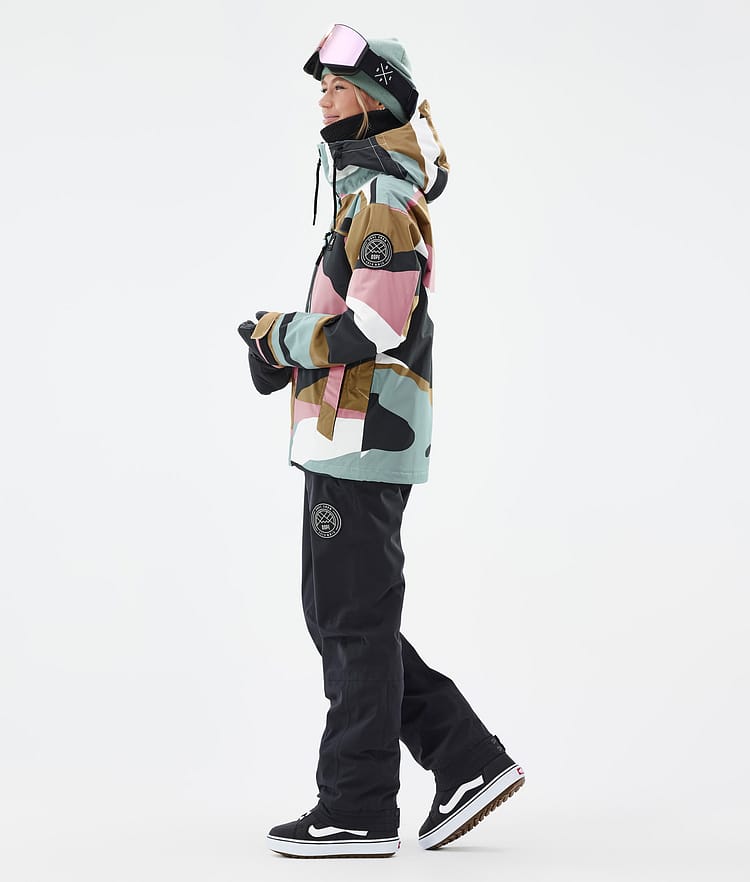 Dope Blizzard W Full Zip Snowboard Jacket Women Faded Green