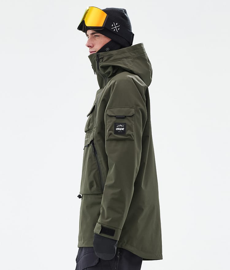 Dope Akin Snowboard Jacket Men Metal Blue Renewed