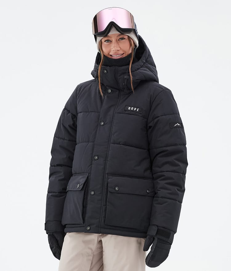 Dope Puffer W Full Zip Snowboard Jacket Women Light Blue