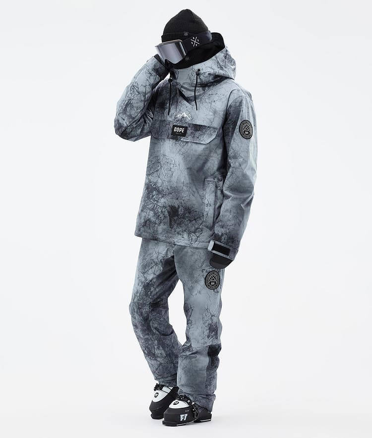 Dope Blizzard Ski Jacket Men Shards Burgundy Blue