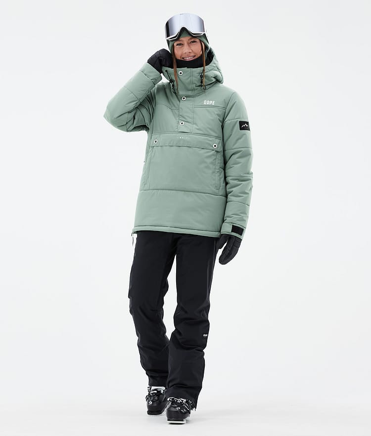 Dope Puffer W Ski Jacket Women Faded Green