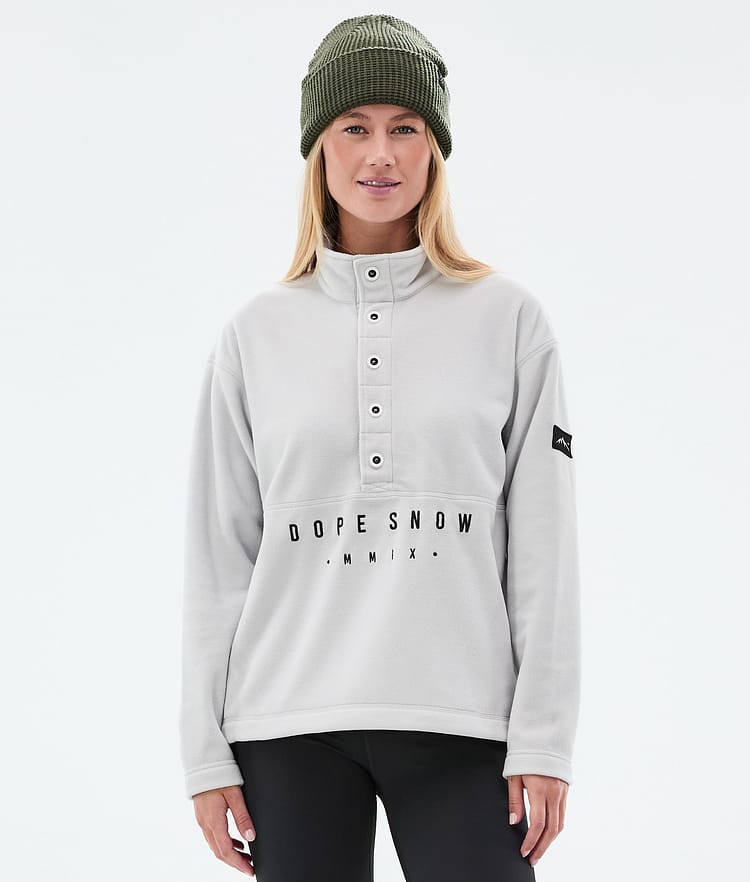 Dope Comfy W Fleece Sweater Women Faded Green Renewed