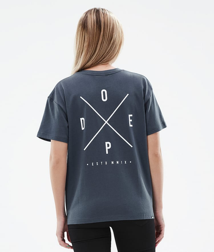 Dope Standard W 22 T-shirt Women 2X-Up Metal Blue