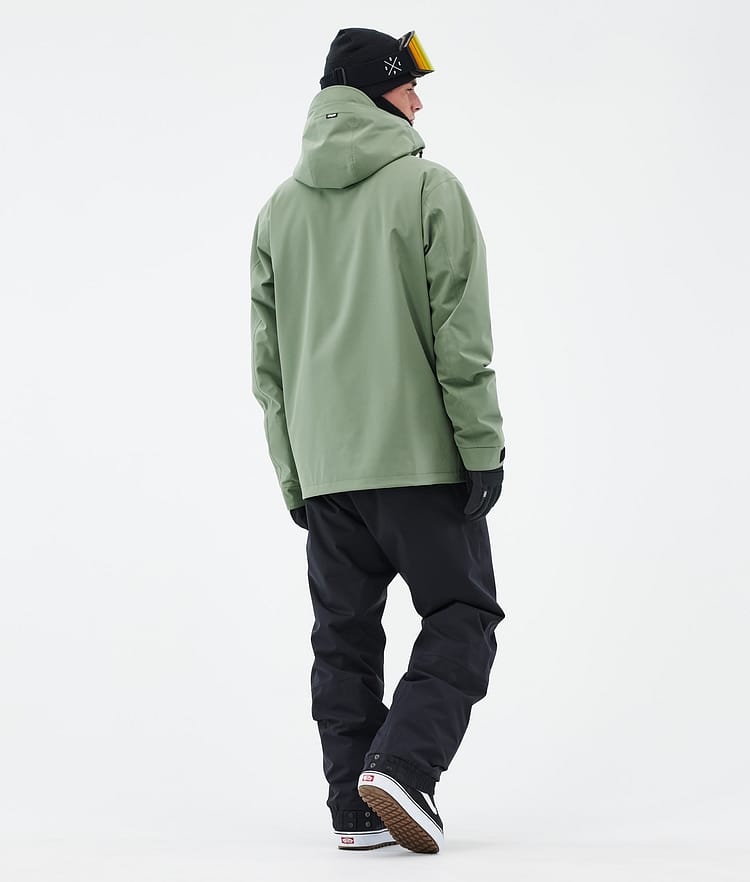 Dope Blizzard Full Zip Snowboard Jacket Men Olive Green Renewed