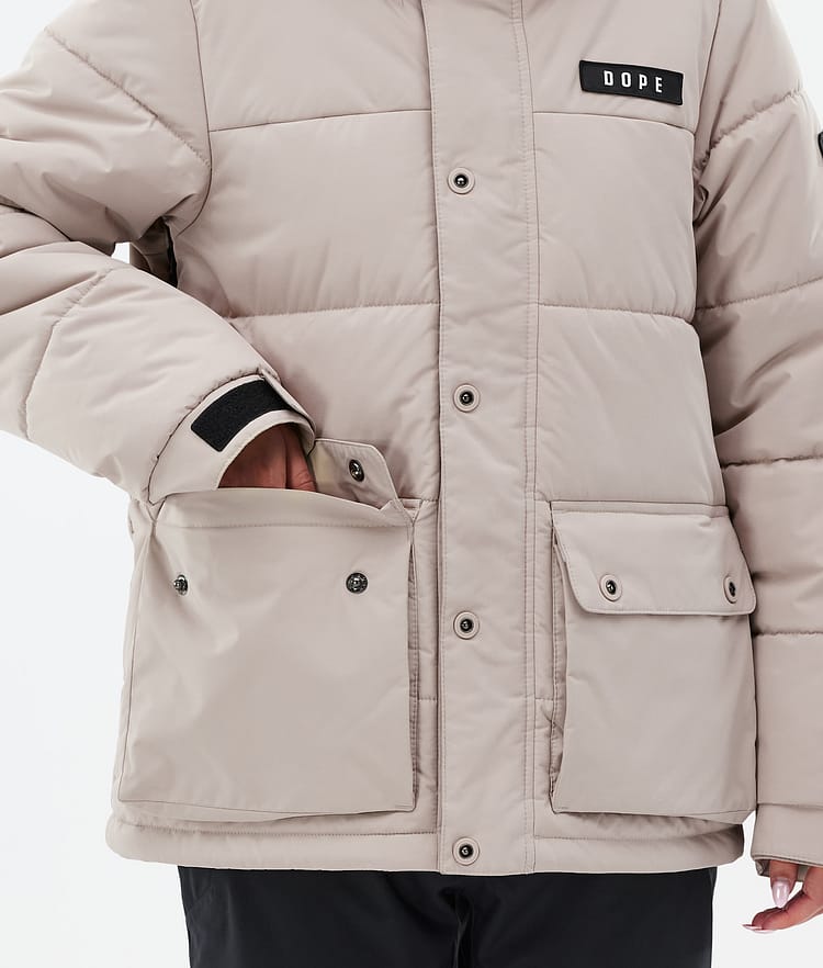 Dope Puffer W Full Zip Ski Jacket Women Light Blue