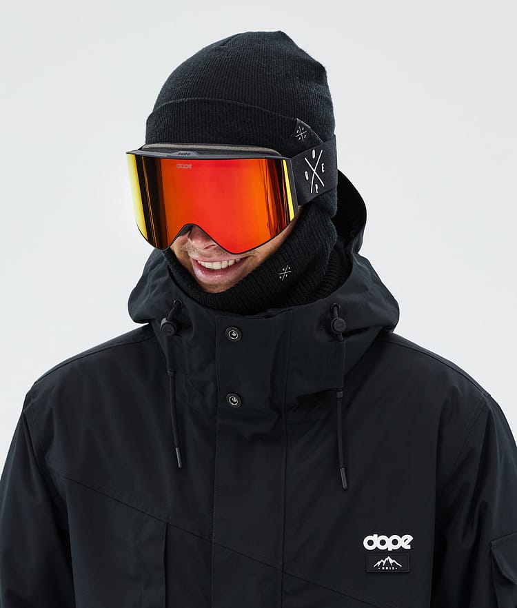 Dope Sight Ski Goggles Black/Pink Mirror