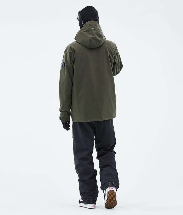 Dope Blizzard Full Zip Snowboard Jacket Men Olive Green