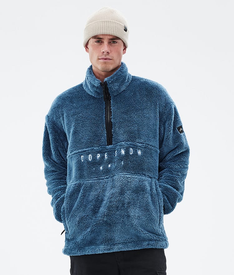 Dope Pile Fleece Sweater Men Moss Green