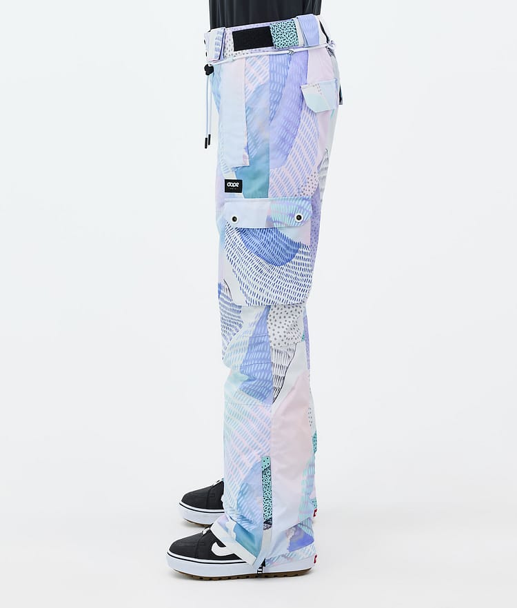 Dope Iconic W Snowboard Pants Women Scribble Purple