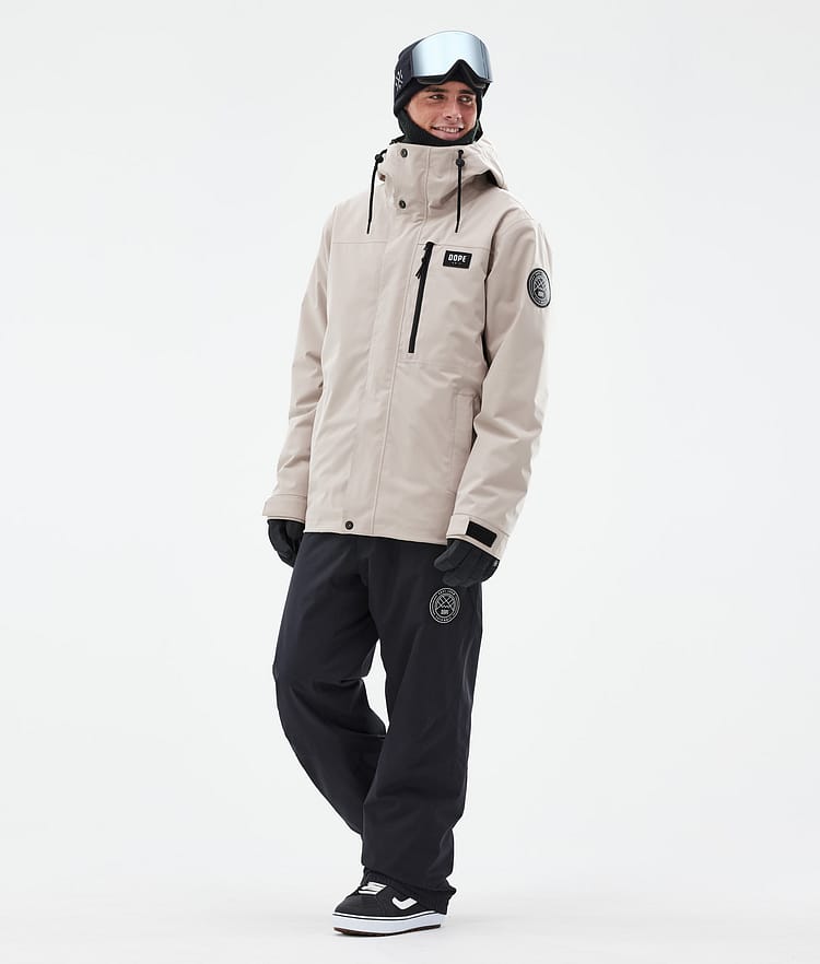 Dope Blizzard Full Zip Snowboard Jacket Men Olive Green Renewed