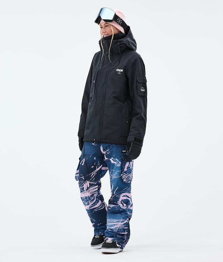 Dope Iconic W Snowboard Pants Women Scribble Purple