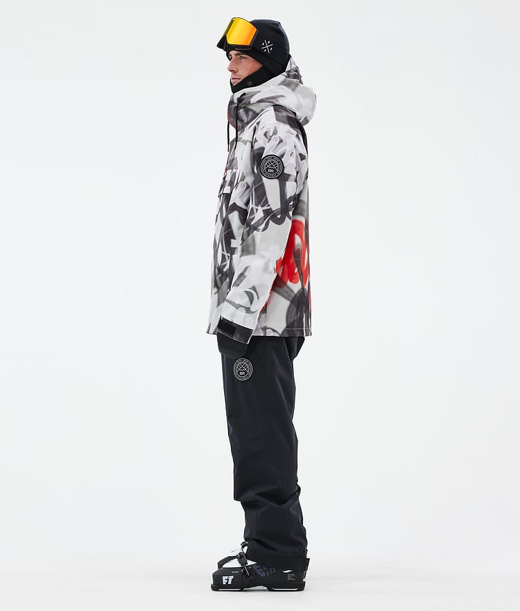 Dope Blizzard Ski Jacket Men Shards Burgundy Blue