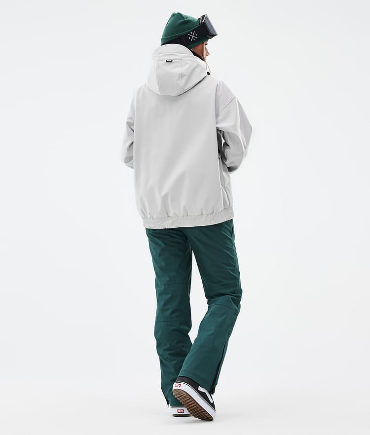 Dope Cyclone W Snowboard Jacket Women Light Grey Renewed