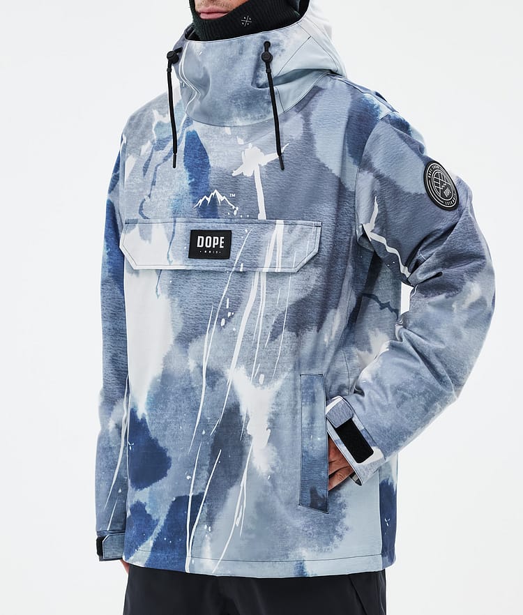 Dope Blizzard Ski Jacket Men Shards Burgundy Blue