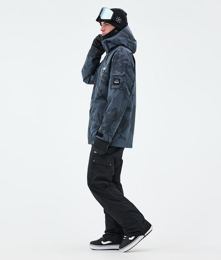 Dope Adept Snowboard Jacket Men Metal Blue Camo